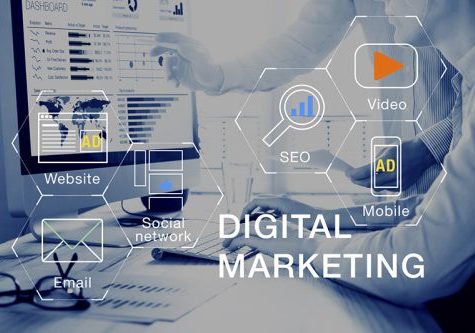 Digital marketing media (website, email, video), team analyzing PPC ROI